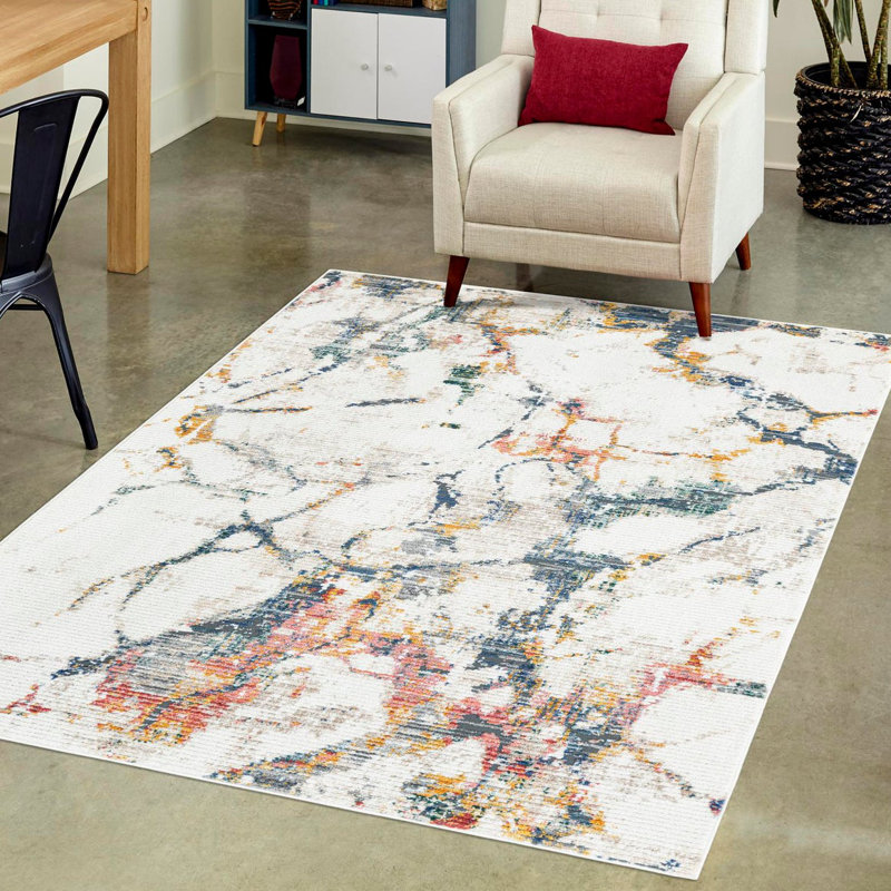 Tapis abstrait Caparro, Rectangle 6 pi 1 po x 9 pi 2 po