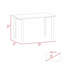 Bureau d'écriture rectangulaire avec pieds en acier