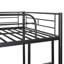 Lit superposé en métal, structure en acier durable avec conception peu encombrante pour la chambre à coucher-1678301577