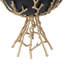 Bol décoratif Elsie, base de branche de brindille dorée, aluminium noir 13 pouces-124246087