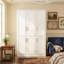 Armoire-penderie en bois manufacturé et solide à 2 portes l 47,6 po Sandhurst