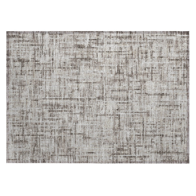 Machine Washable Indoor/Outdoor Amanda ACN2130 Striped Rug, Rectangle 1'8" x 2'6"