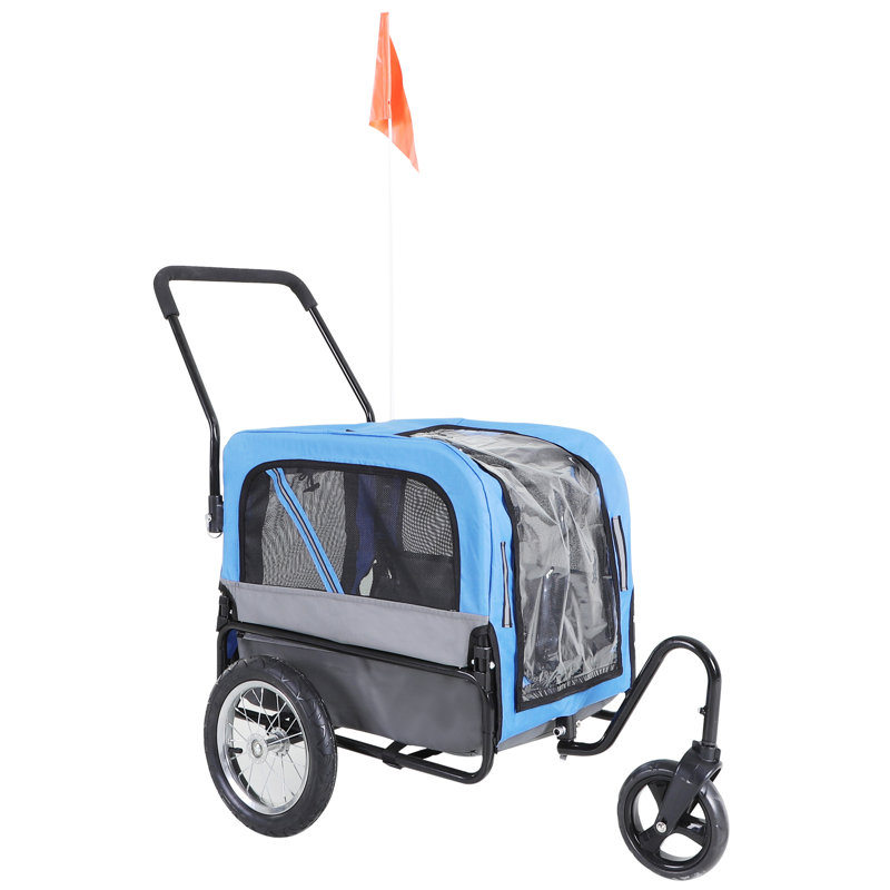 Hosley Foldable Pet Jogger Stroller, Blue