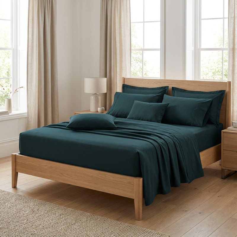 Drap-housse 100% coton Tonne Mavie - Noche