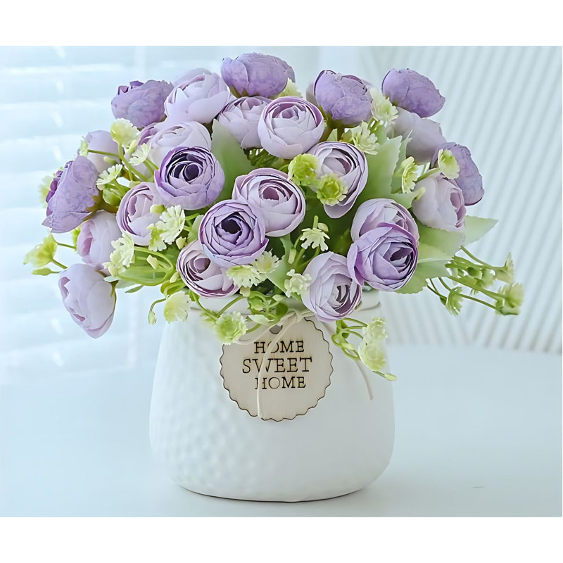 Assortiment mixte en pot, Mauve