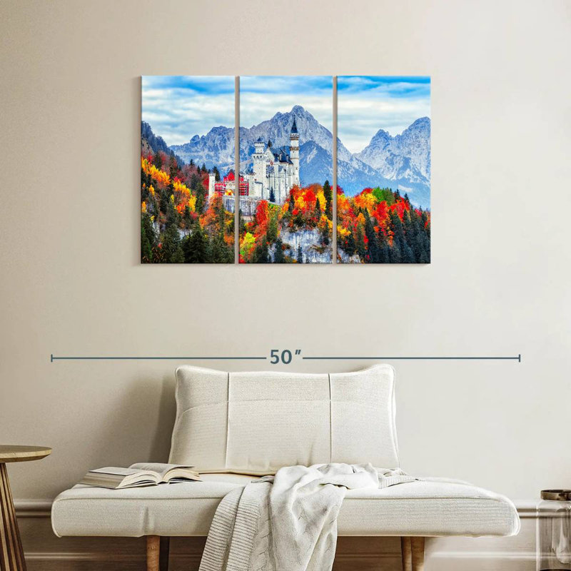 Lilie Medieval Neuschwanstein Castle, 24" H x 38" W