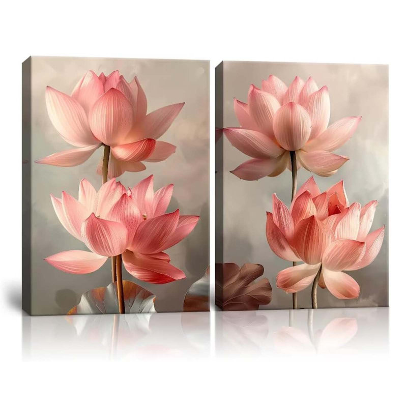 2 Piece Wrapped Canvas Wall Art