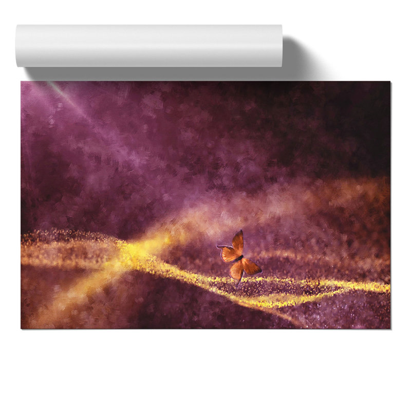 Butterfly Painting - Frameless Print, 21cm H x 30cm W x 0.1cm D