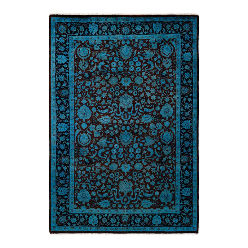 Fine Vibrance One-of-a-Kind 4' 2" X 6' 1" Hand Knotted Area Rug