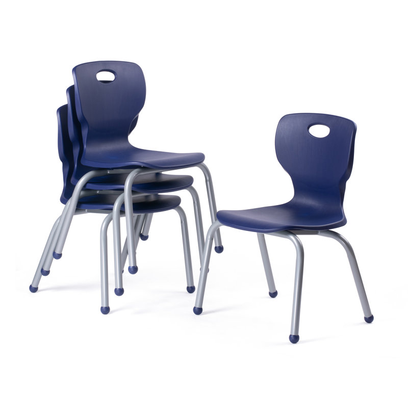 Ensemble de table et chaises - Chaise 12 po NAAR - Table 24 x 48 - Pieds larges, Bleu