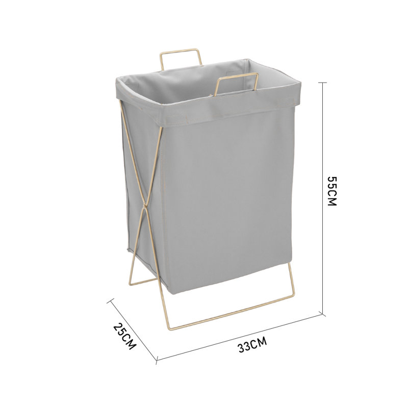 Bhudhashen Metal Laundry Room Organizer, Grey/Gold