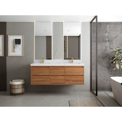 Madison 60'' Double Bathroom Vanity with Top