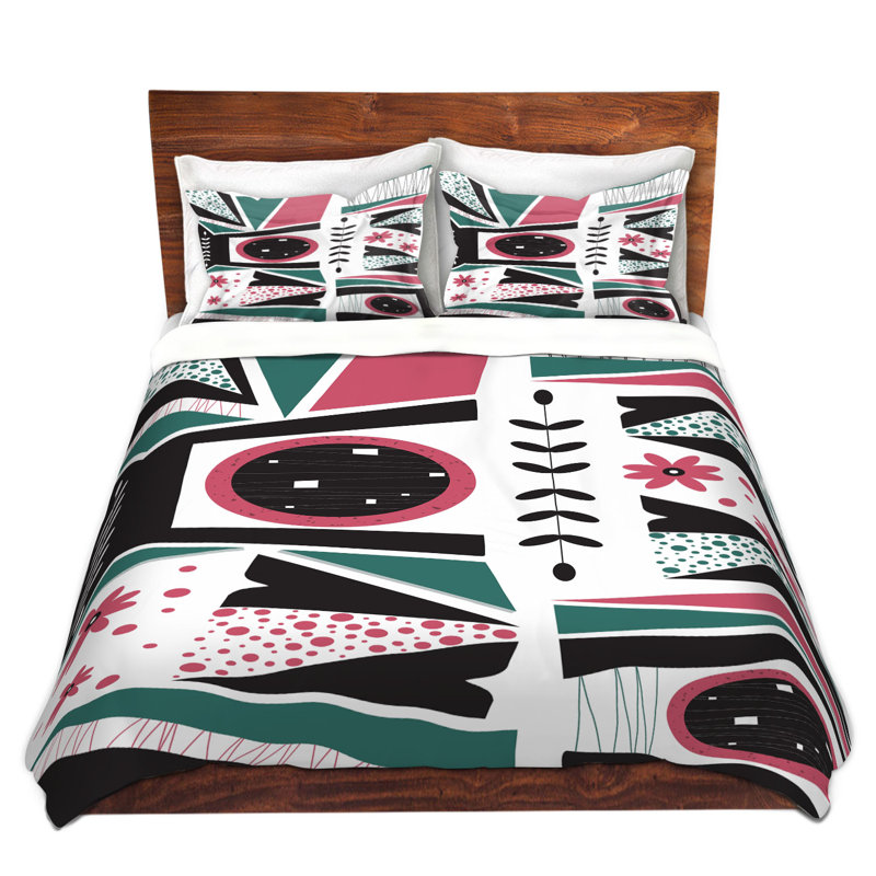 Ensemble de housse de couette fraîche mojo, 1 housse de couette grand + 2 taies standards