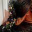 Couronne d'Halloween avec chat gothique