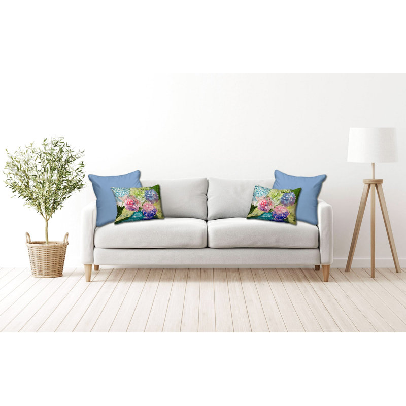 Housse et insert de coussin rectangulaire en polyester pour l'extérieur, H 16 po x l 20 po
