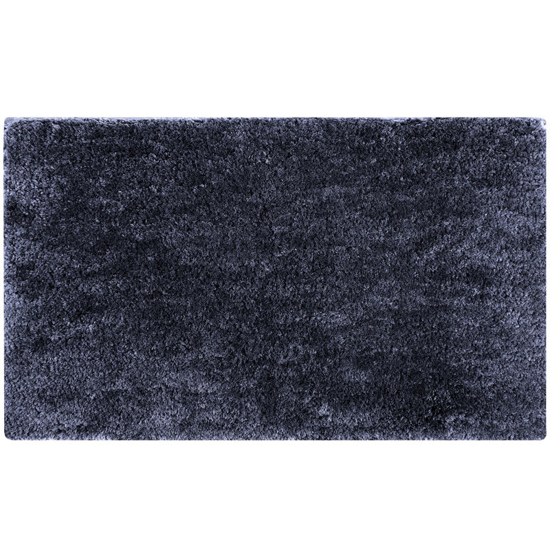 Tapis de couloir de salle de bain 100% polyester 2100 GSM par Better Better Haven Collection, envers TPR antidérapant, tapis doux, absorbant et à séchage rapide 20 po x 60 po pour salle de bain, douche, baignoire, bleu marine