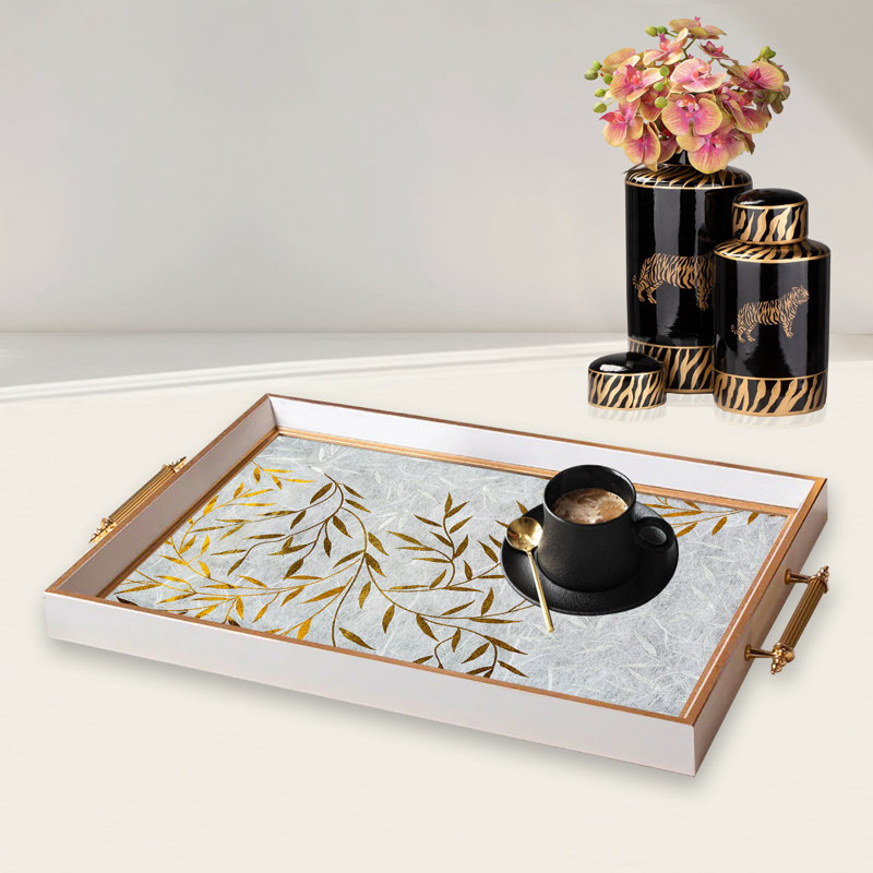 Élégant plateau en verre de 19,7 po x 11,4 po x 1,4 po | Fabrication 100% verre durable | Facile à nettoyer avec un chiffon humide | Idéal pour le service, la présentation décorative et l'organisation | Ajout élégant à la décoration intérieure