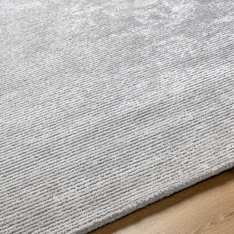 Azarael Hand Tufted Striped Indoor Rug, Rectangle 8' x 10'