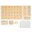 Wooden Rectangular Pegboard Combination Wall Organizer Kit