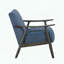 Fauteuil d'appoint décontracté transitionnel avec structure gris brique-612216958
