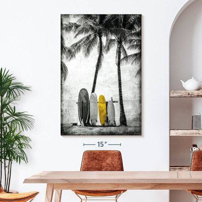 Planche de surf pop sur toile