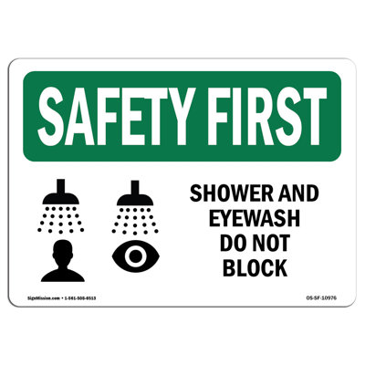 Osha Safety First Sign