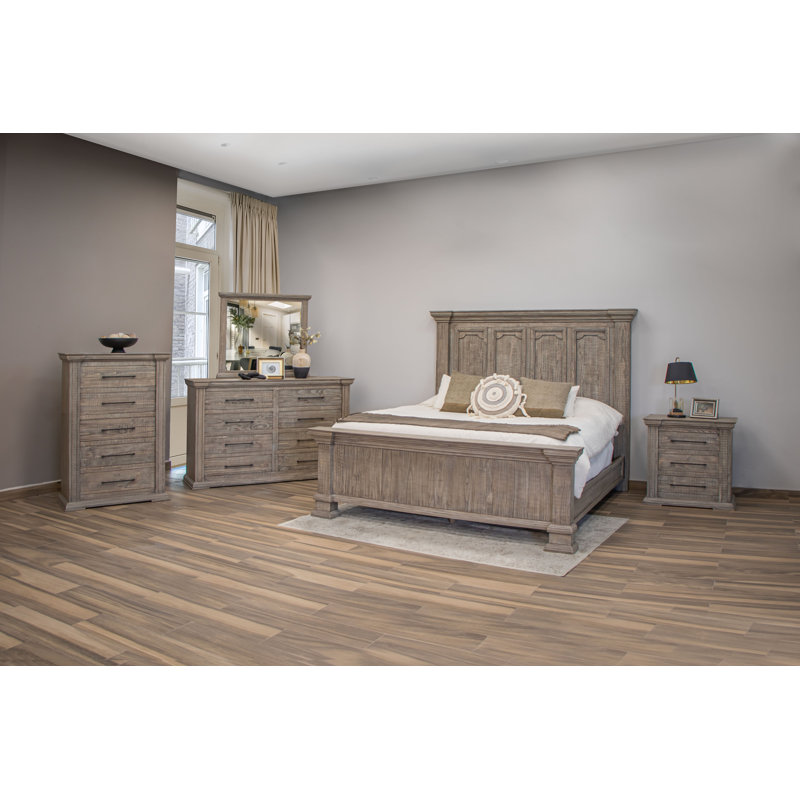 Tower Solid Wood Standard Bed, King