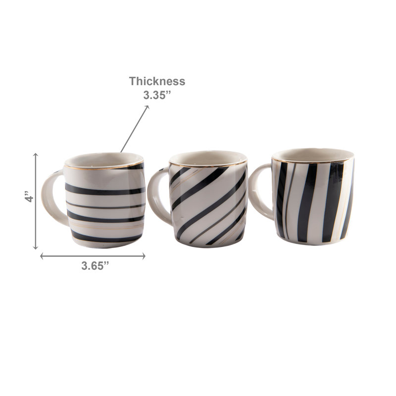 Ensemble de 3 tasses en céramique Marlee