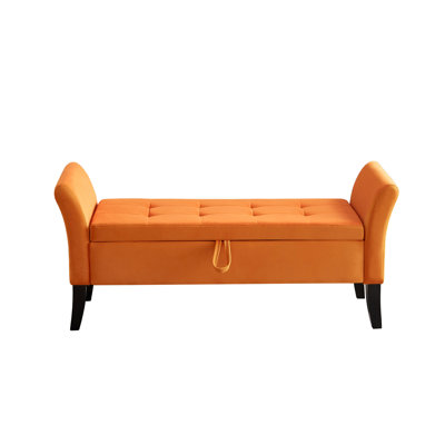 51.5" Bed Bench with Storage Velvet