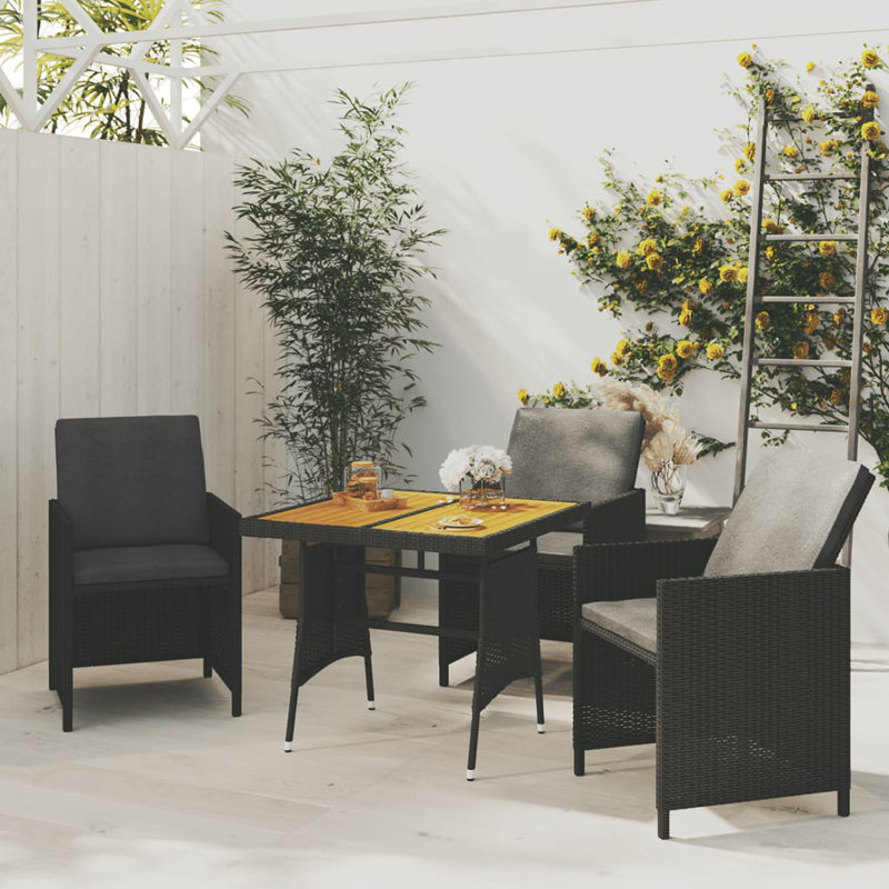 Corey-John Coffee Table, Black, 28.3" H x 27.6" W x 27.6 " D
