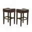 Tabouret de bar 30 po en cuir reconstitué sans dossier-929890501