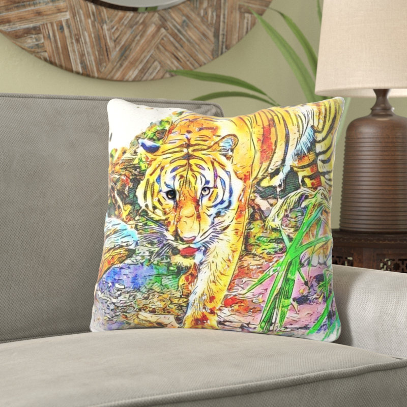  Coussin Tiger, Microsuède, Intérieur