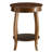 Walnut Side Table With Bottom Shelf For Decorative Storage Wood Stylish Design