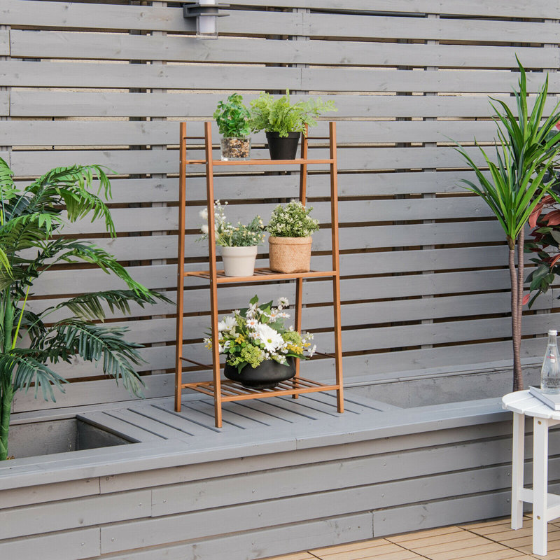 Support pour plante Iktan, Brun