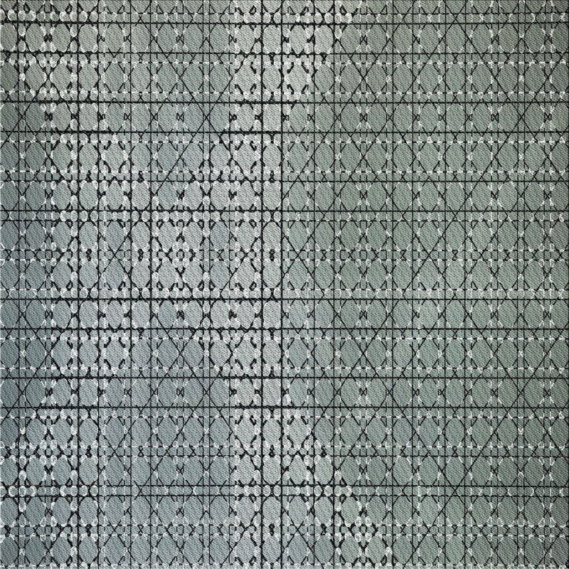 Geometric Indoor Rug, Square 6'