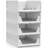 Sorbus 4 Pack Folding Shelf Organizer - Stackable Closet Shelf Organizer Baskets for Clothes, Closet, Bathroom, Kitchen, Garage - Easy Access Open Front Design Under Shelf Organizer, Small-108206482