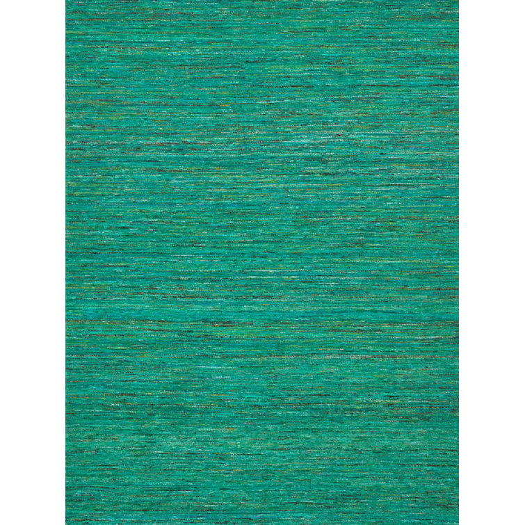 Tapis rectangulaire vert Holi