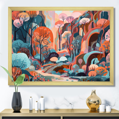 «Pink Green Minimalims Explosion IV», reproduction d'art sur toile