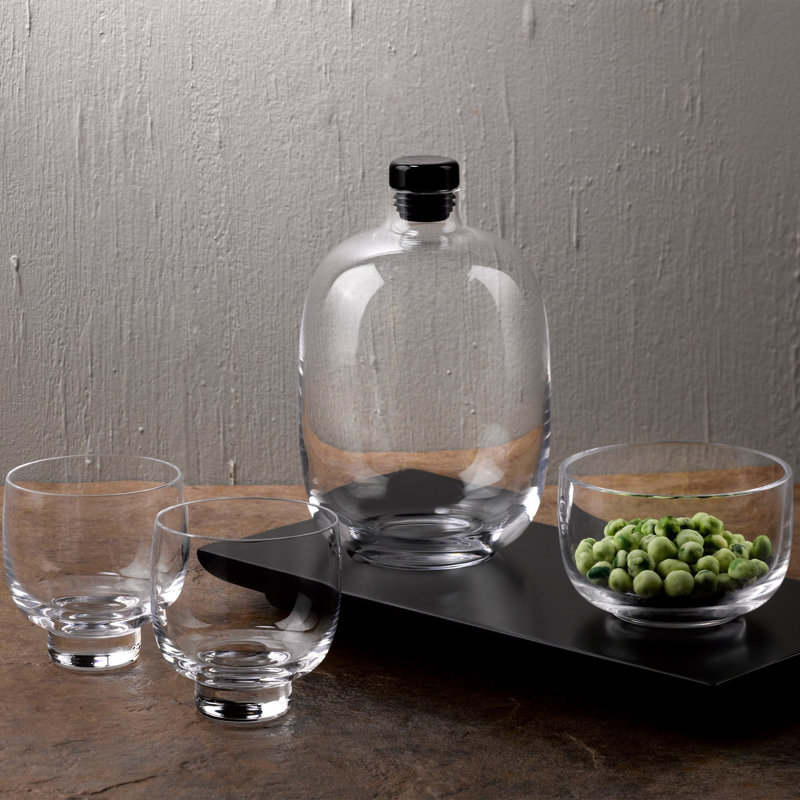 Scandinavian Aesthetic Lead-Free Crystal Dining Bowls Set