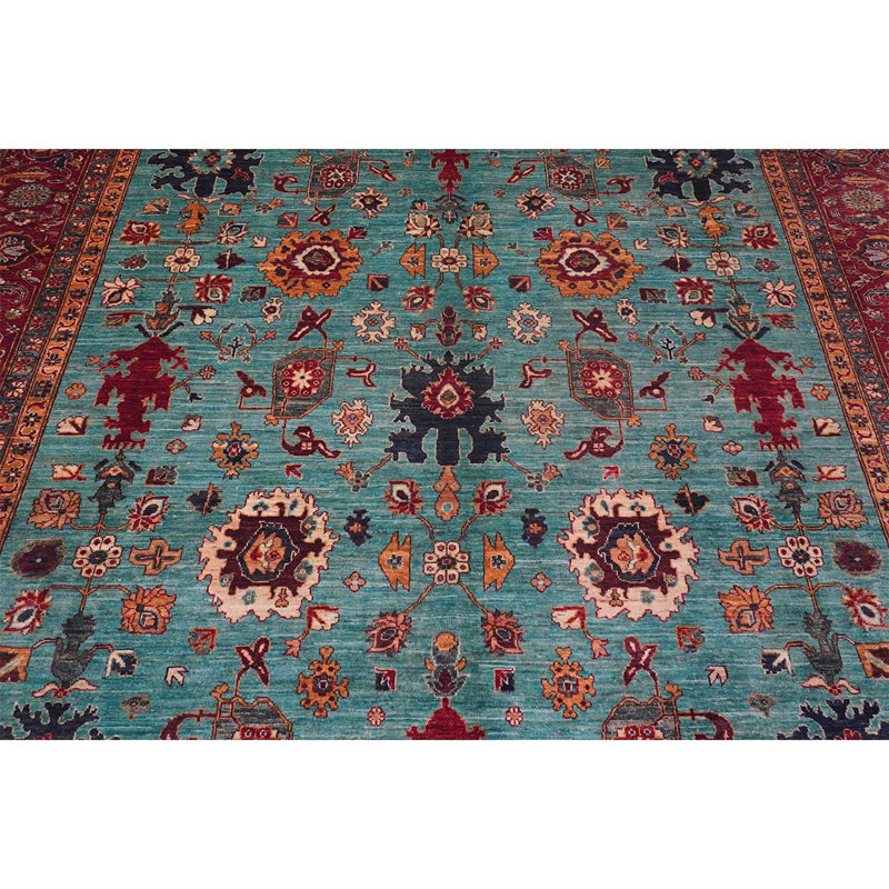 Wool Floral Area Rug