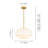 3 - Light Drum Glass Schoolhouse Kitchen Island Pendant Light