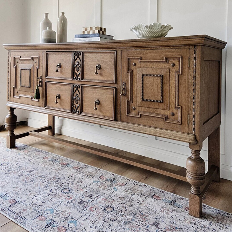 Buffet haut de gamme rétro de style français, H 37,4 po x l 63 po x P 17,7 po
