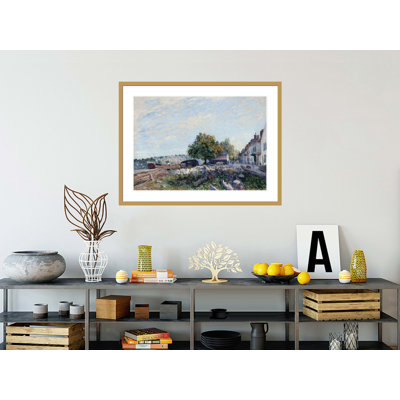 Saint Mammès-Morning par Alfred Sisley - impression giclée sur cadre