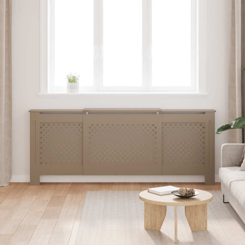 Housse de radiateur en MDF 80,7 po, Brun