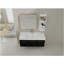 Meuble-lavabo mural 48 po avec lavabo et support de rangement, lavabo en résine à rebords épais, ensemble KD