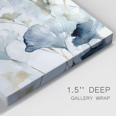 " Indigo Ginkgo II " Painting Print