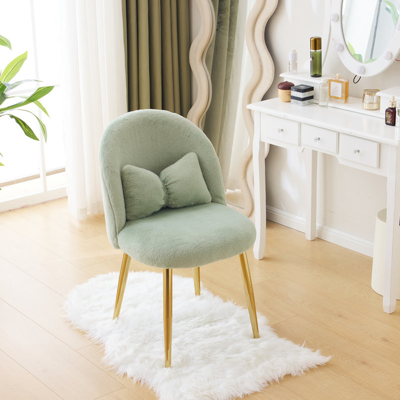 21.26'' W Make-Up Chair, Green