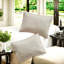 Ensemble de literie élégant en microfibre crème, courtepointe surdimensionnée avec rembourrage hypoallergénique pour la maison