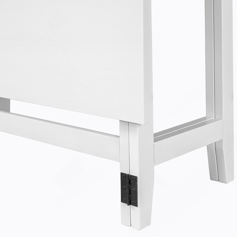 Table de salle à manger extensible Farmhouse, Blanc