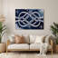 Art mural nautique bleu marine et blanc-851297139